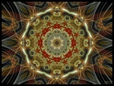Persia Firecat mandala artwok
