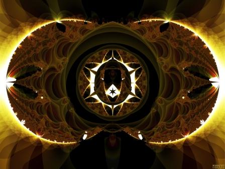 Eclosion Firecat mandala artwok