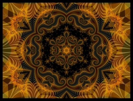 Sparkalize Firecat mandala artwok